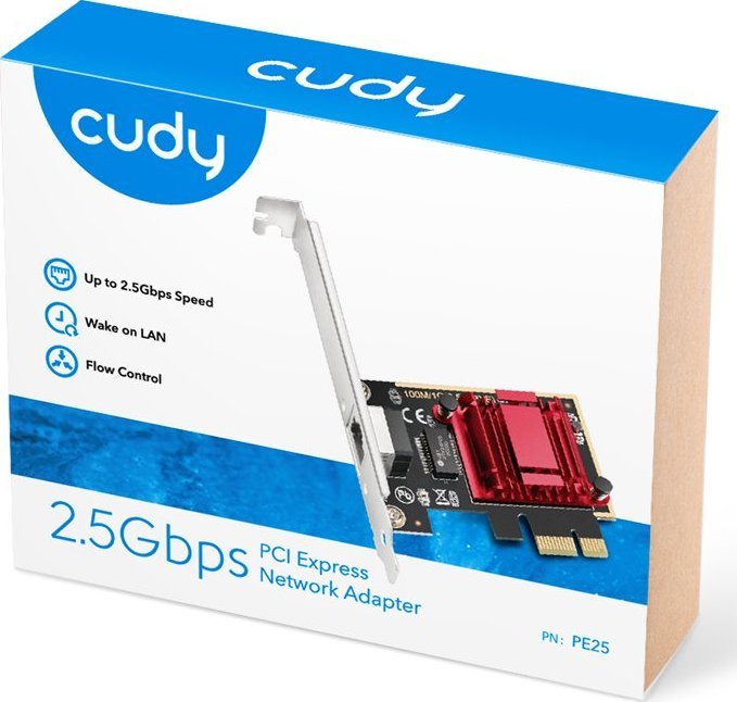 Kartë rrjeti Cudy PE25, PCI-E, 2.5Gb/s, me PoE