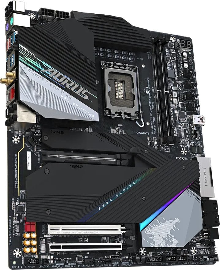Pllakë amë Gigabyte Z790 AORUS TACHYON X, Intel Z790, Socket 1700, 4 slota, Wi-Fi 6, ATX