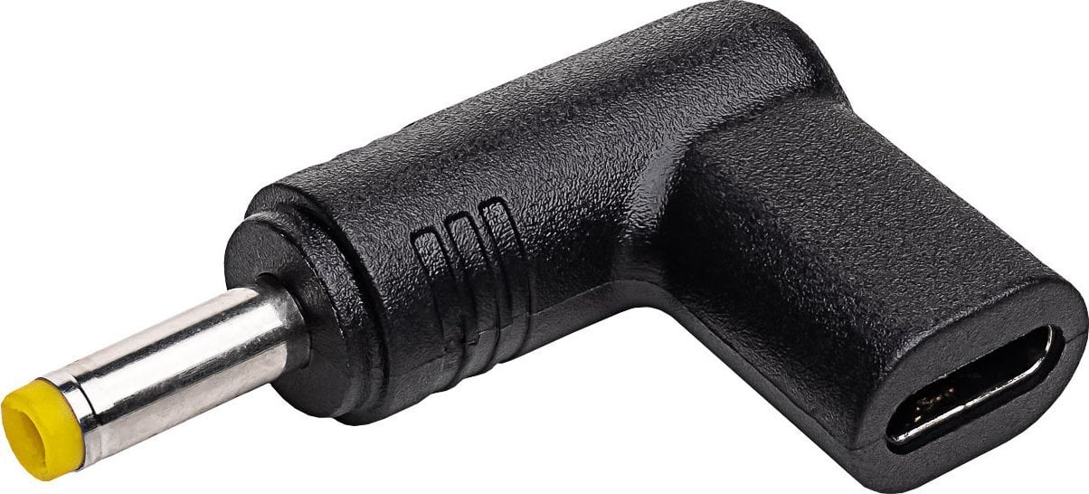 Adapter karikues Akyga USB-C në 4.0x1.7 mm, 100 W, 5 A, i zi