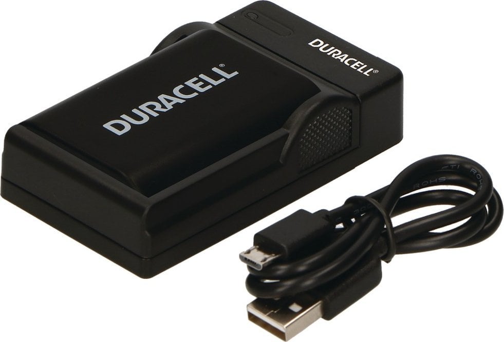 Karikues baterie për kamera Duracell DRC5907, USB, me kabllo, i zi