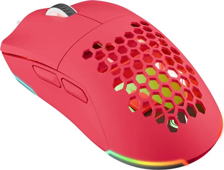 Maus gaming Rampage BLINK, 12800 DPI, 7 taste makro, rozë RGB