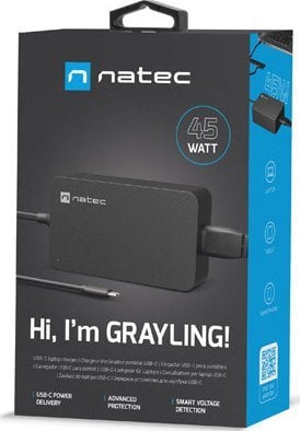 Karikues Natec 45 W, USB-C, 3 A, 20 V (NZU-2033)