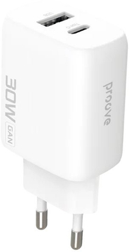 Karikues muri Proove Silicone Power 2, 30W, USB C dhe USB, i bardhë