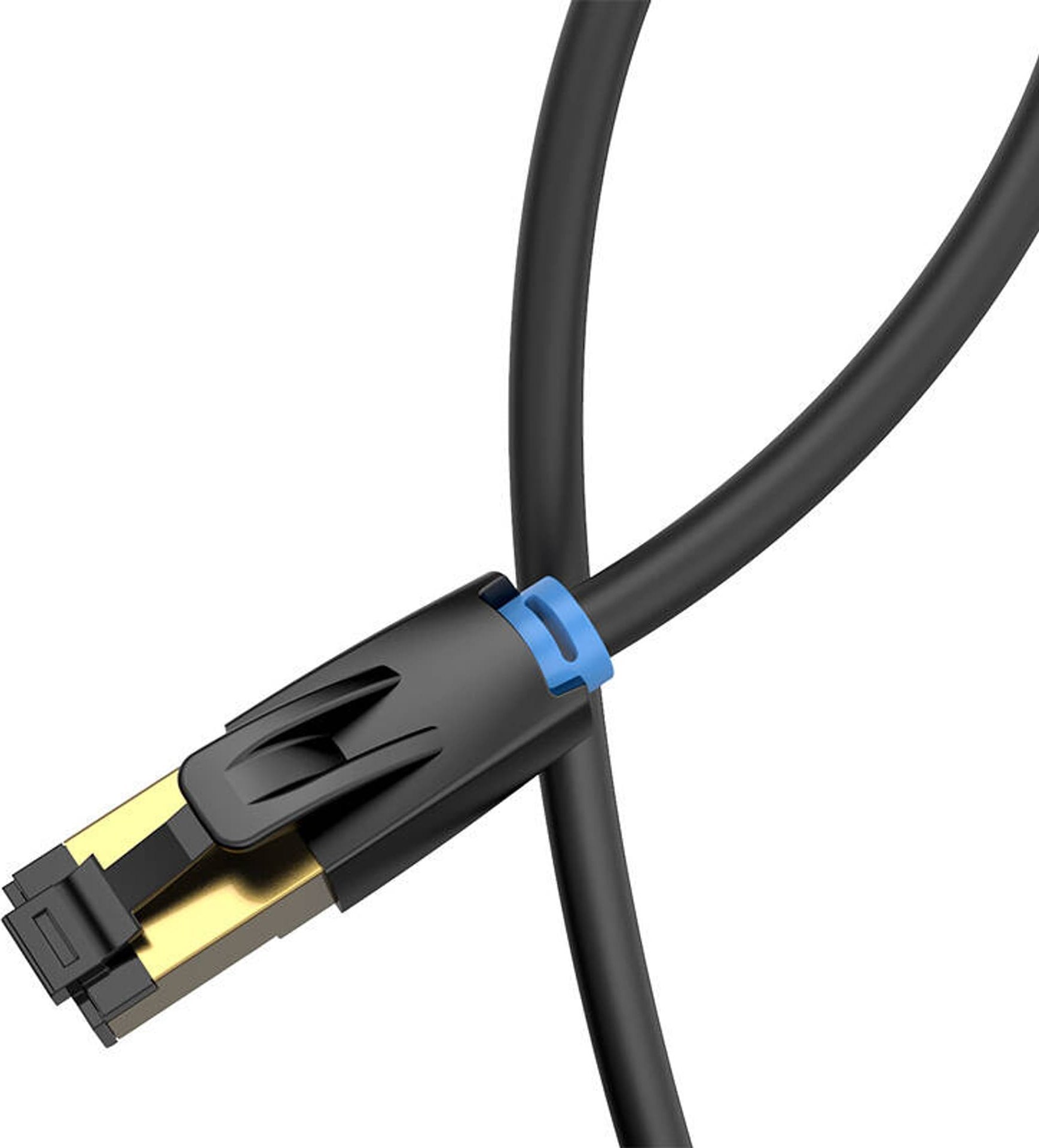 Kabllo rrjeti Vention CAT8 RJ45, 40Gbps, 2000MHz, e zezë