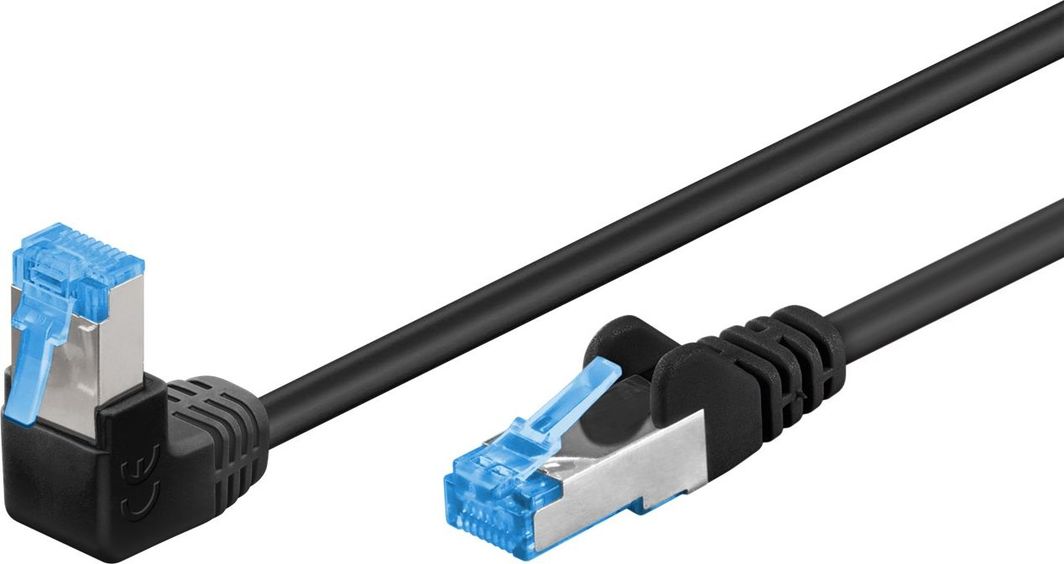 Kabllo rrjeti Goobay Patchcord, Cat 6A S/FTP, 2m, e zezë