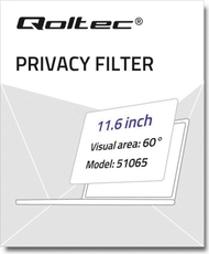 Folie mbrojtëse privatësie Qoltec 51065 për MacBook Air 11.6", 16:10, transparente