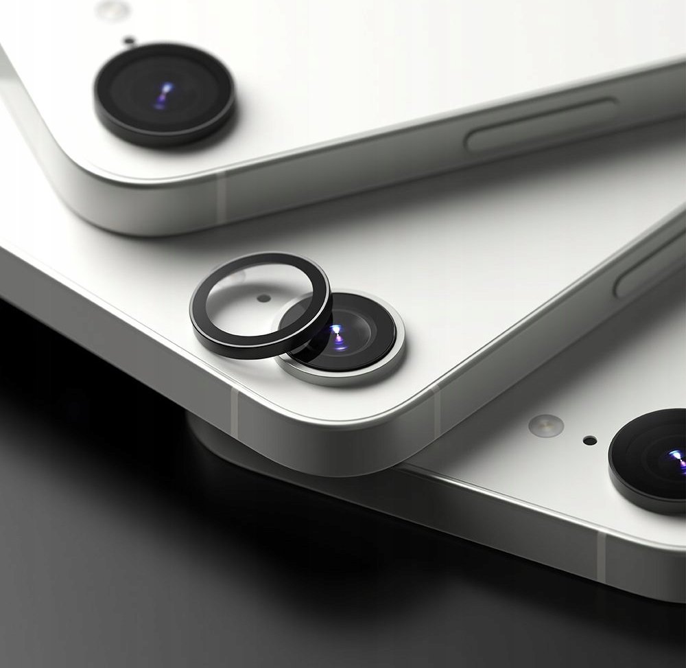 Mbrojtës kamere Ringke për iPhone 16E, set 2 copë, i zi