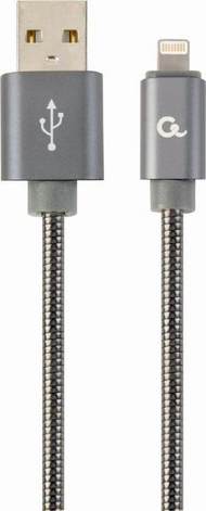 Kabllo Gembird USB-A në Lightning, 1m, e hirtë