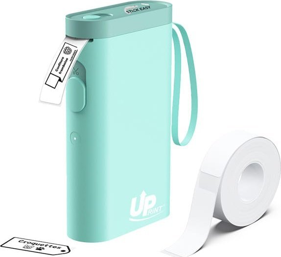 Принтер етикета UPrint Easy UP21, термички, Bluetooth, светло сина