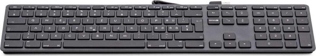 Tastierë LMP KB-1243, USB, me numpad, argjendtë