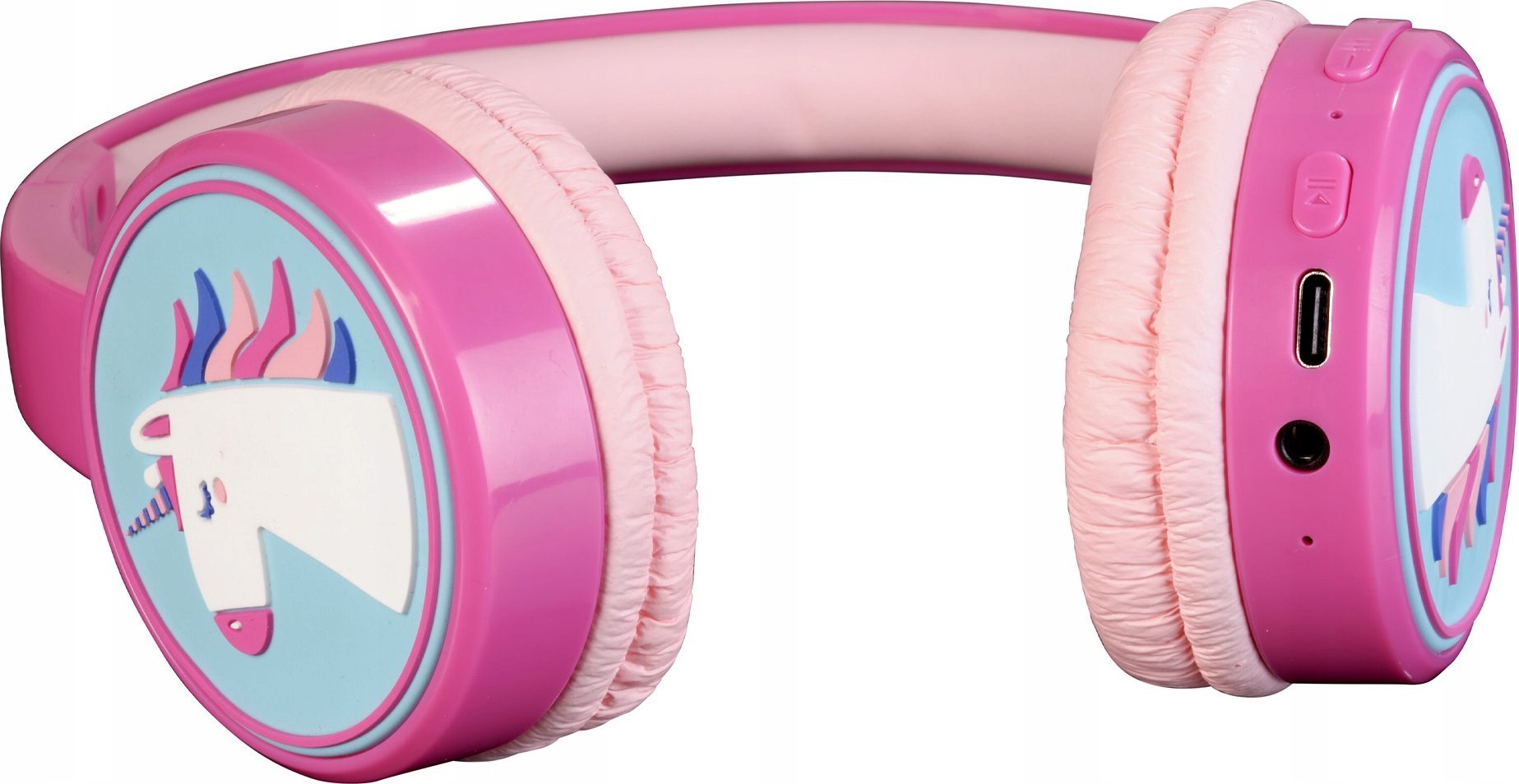 Kufje Bluetooth Denver BTH-106P, për fëmijë, kufizim volumi 85 dB, shumëngjyrëshe