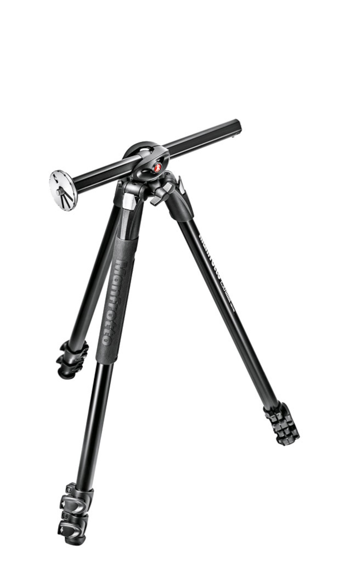 Tripod Manfrotto 290 Dual MK290DUA3-3W, alumin, me kokë 3 drejtime, i zi