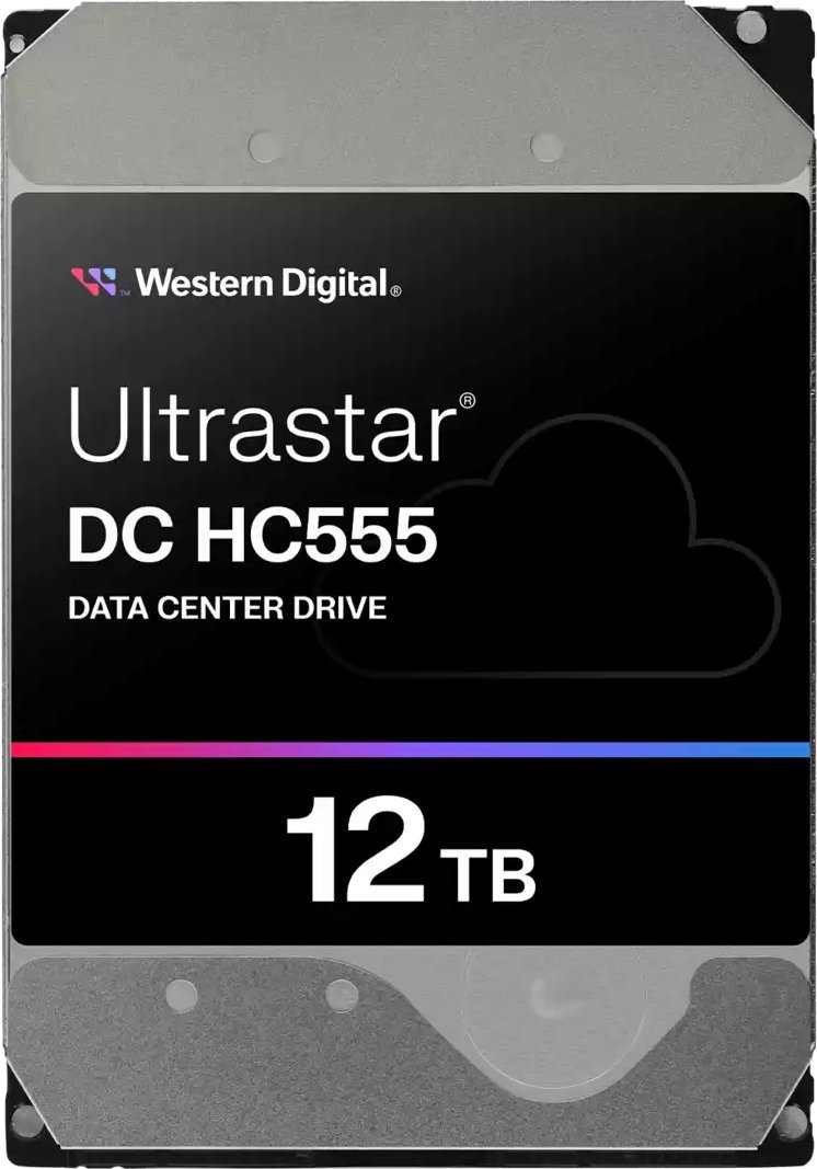 Внатрешен тврда диск Western Digital Ultrastar DC HC555, 12TB, 7200 RPM, 3.5", SAS3