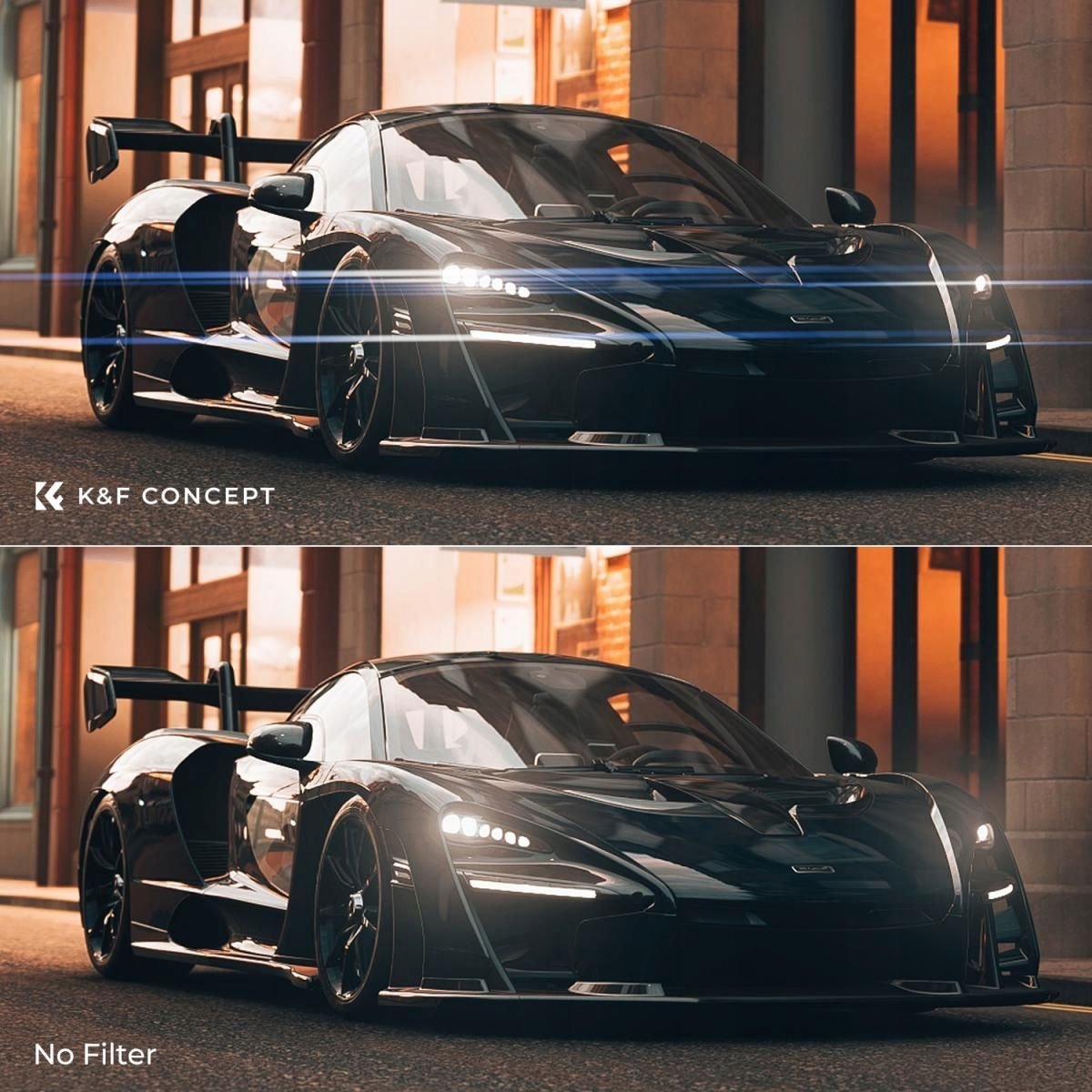 Filter fotografie K&amp;F Nano-X Blue Streak Anamorphic KF01.2097, 58mm, MRC