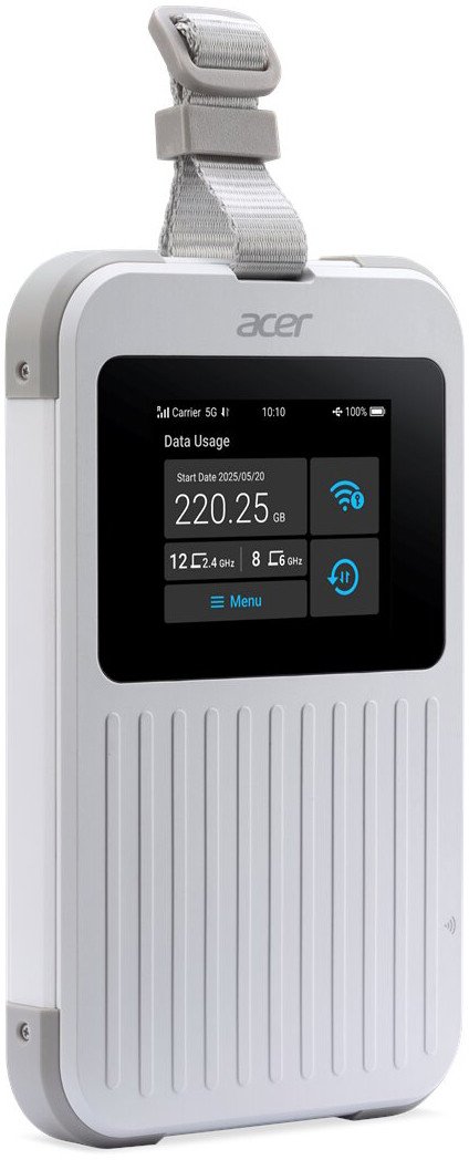 Ruter portativ Acer Connect M6E, 5G, WiFi 6E, i bardhë