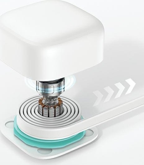 Powerbank Usams, 18000mAh, PD 45W, me kabllo Lightning tërheqëse, i bardhë