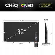 Televizor CHiQ L32QST, 32" FHD QLED, Google TV, metalik