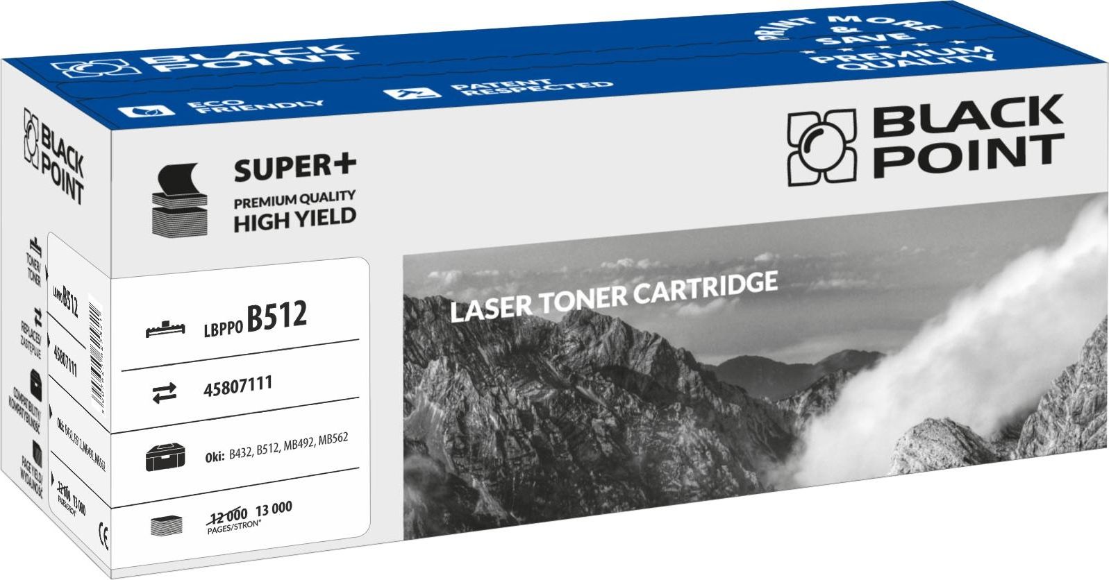 Toner për printer Black Point LBPPOB512, i zi