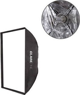 Softbox fotografik GlareOne Easy Fold 60x90cm, argjendtë