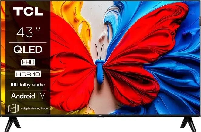 Телевизор TCL 43V5CX1, 43\", QLED 4K Ultra HD, Smart Android TV