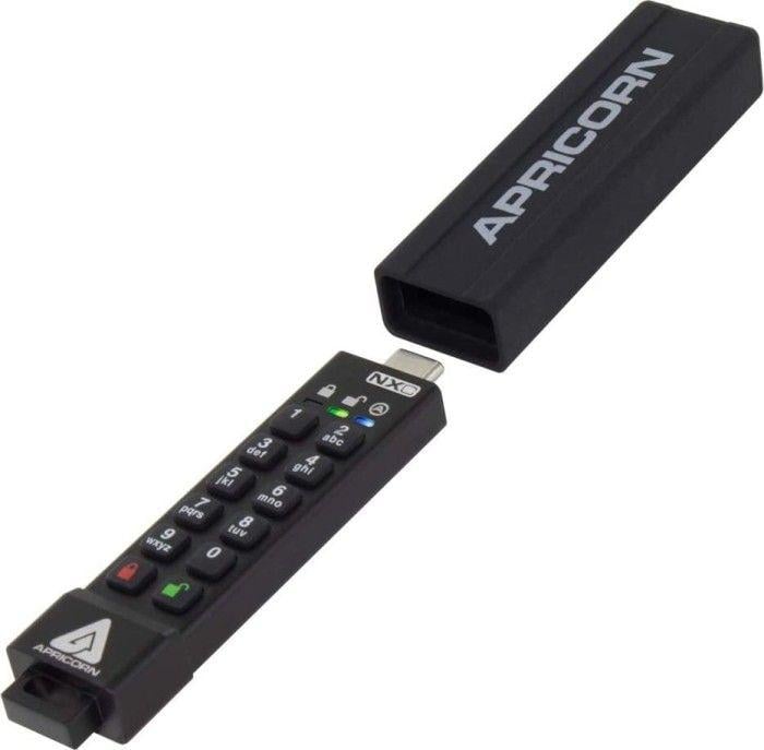 USB flash Apricorn Aegis Secure Key 3NXC, 64GB, USB 3.2, i zi