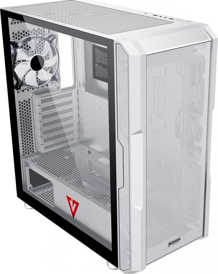 Kasë Modecom Volcano Amirani, e bardhë, Midi Tower