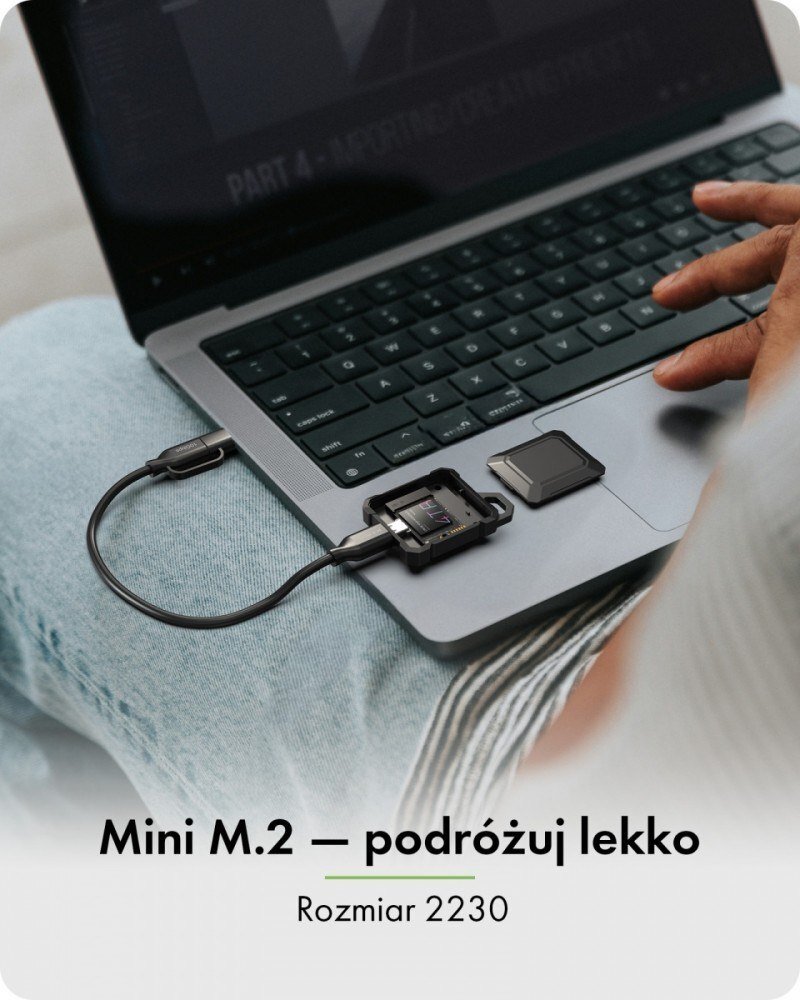 Надворешно куќиште за SSD ICY BOX Mini M.2 NVMe, USB 3.2 10 Gbps, црно