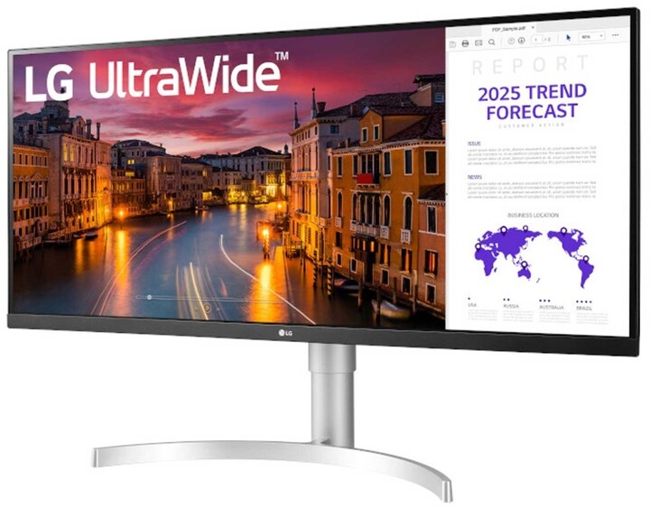 Monitor LG 34WN650-W - 34 " LED, i bardhë / zi / argjendtë