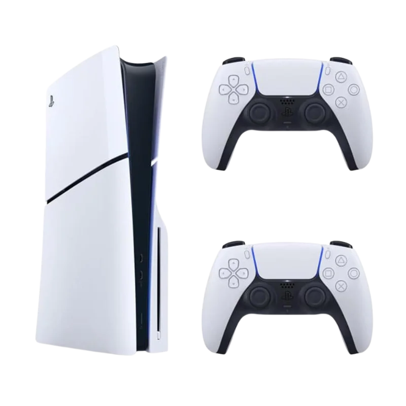 Konzolë Sony PlayStation 5 Slim Digital, 2xDualsense, Wireless, i bardhë/zi