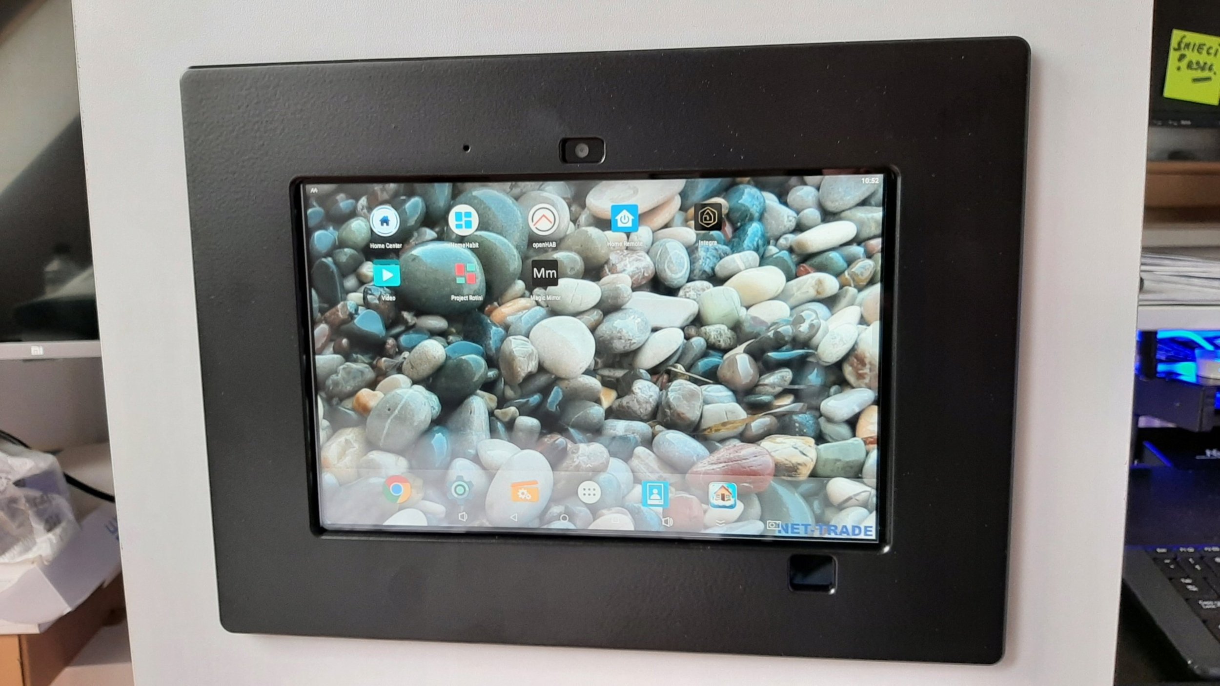 Mbajtëse tableti Allnet Primeone, për tablet 10", montim në mur, e zezë