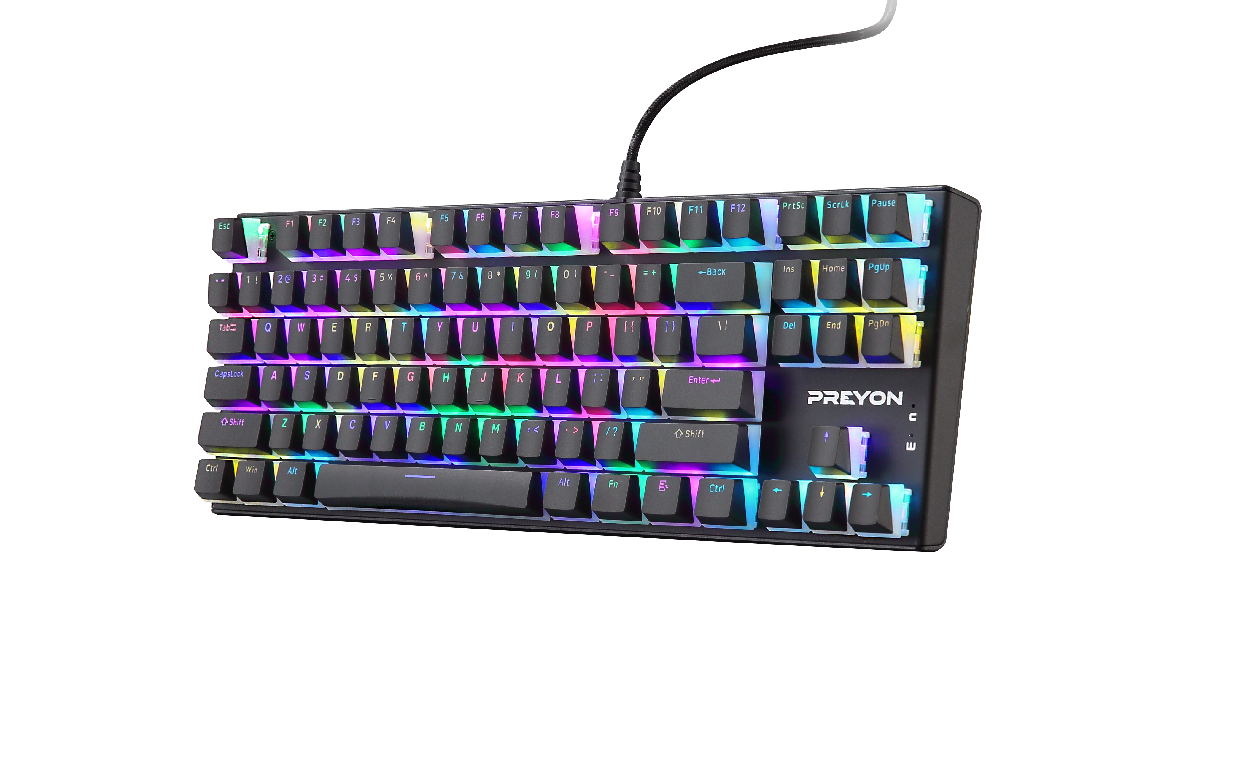 [OUTLET] Tastierë PREYON Blue Blitz Claw Gateron, e zezë