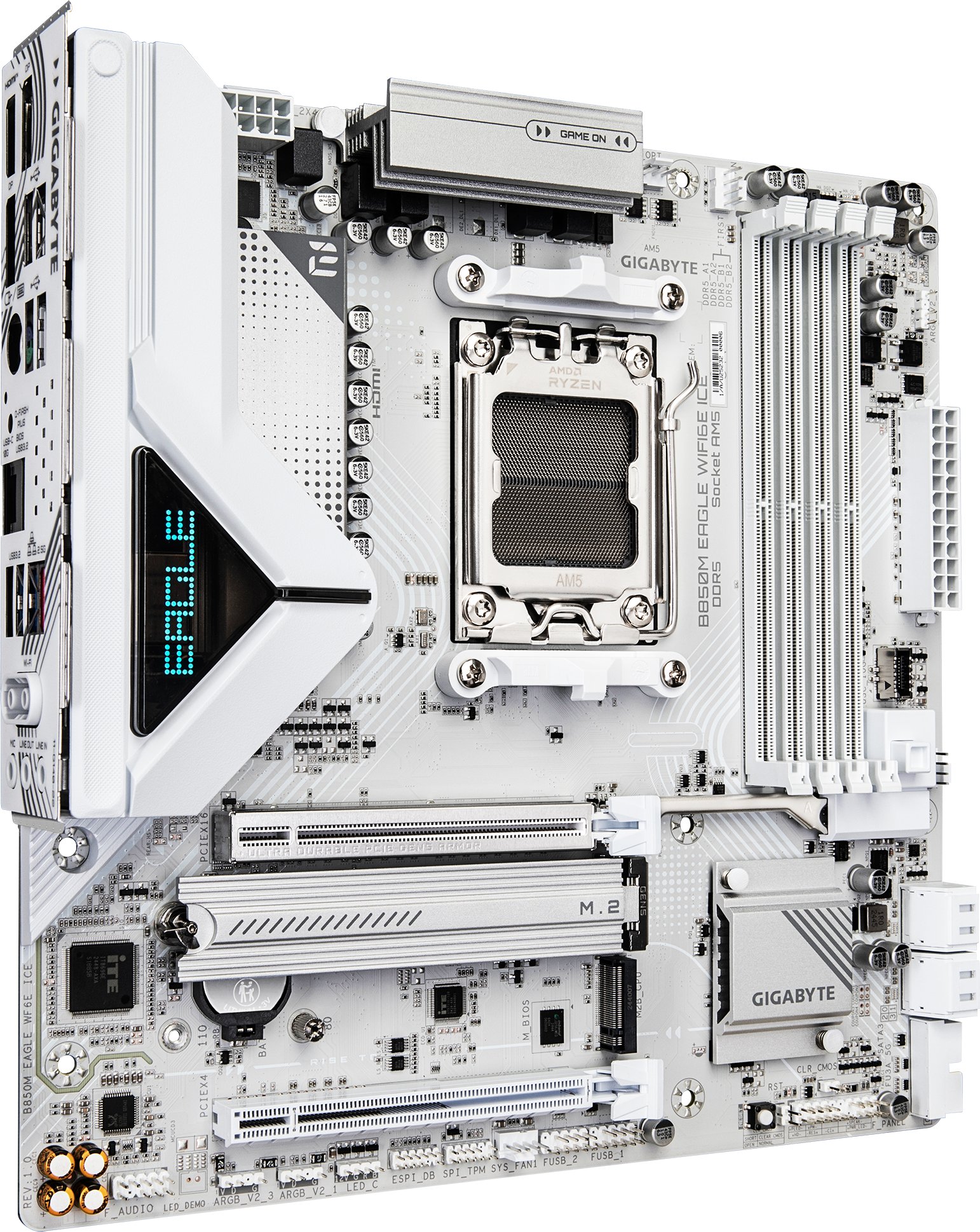 Pllakë amë GIGABYTE B850M EAGLE WIFI6E ICE, AMD Ryzen 9000, DDR5, WiFi 6E