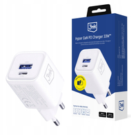 Karikues 3mk Hyper Charger PD 33W GaN, 1x USB A, 1x USB C, i bardhë