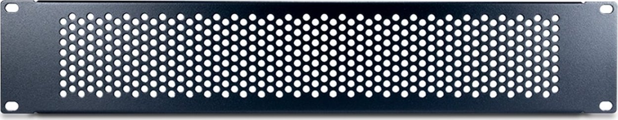 Panel i verbër rack Inter-Tech 88887319, 2U, 19", i zi matte