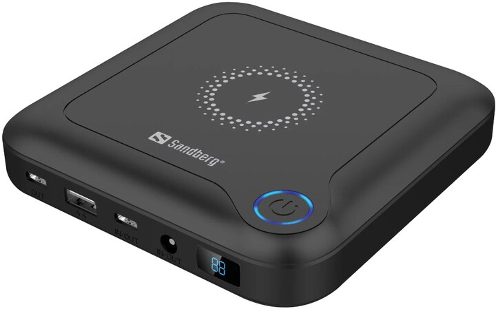 Powerbank Sandberg All-in1, 24000mAh, karikim wireless, PD, i zi 