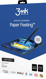 Film mbrojtës tablet 3MK PaperFeeling, për Realme Pad 2 13", mat, 2 copë, transparent