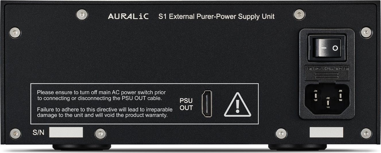 Furnizim me rrymë linear Auralic PSU S1, për serinë S1, i zi