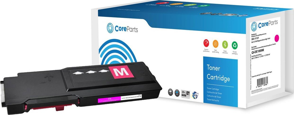 Kartushë toneri CoreParts QI-DE1009M, kompatibile, magenta
