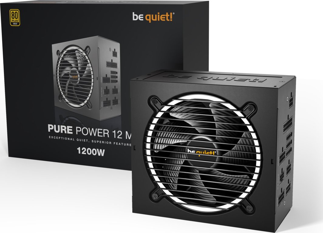 Напојување be quiet! Pure Power 12 M BN346 ATX 3.0, 1200W