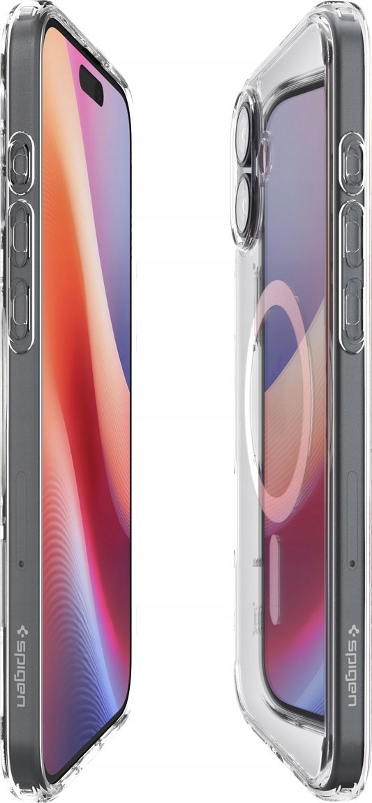 Mbështjellës telefoni Spigen Ultra Hybrid MagSafe, për iPhone 16 Plus, me unazë magnetike, i bardhë