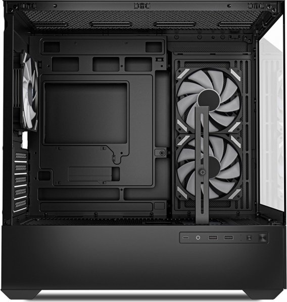 Kasa gaming Sharkoon MK6 RGB, MicroATX, me ndriçim RGB, e zezë