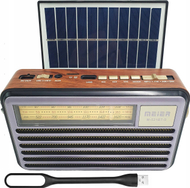 Radio portative LIWA LX521BTS Retro, FM AM SW, Bluetooth USB solar, kafe