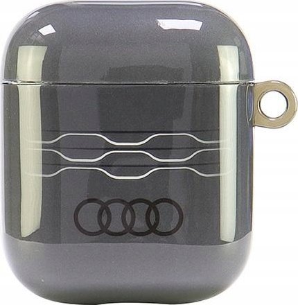 Mbulesë për AirPods Audi IML Geometric Pattern, për gjeneratën 1 dhe 2, gri