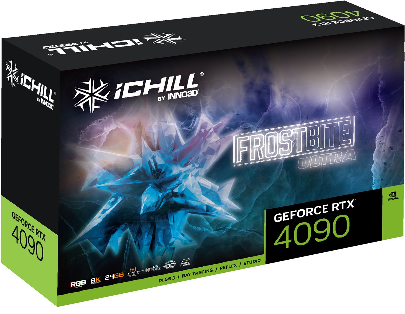 Kartë grafike Inno3D iChill NVIDIA GeForce RTX 4090, 24 GB GDDR6X