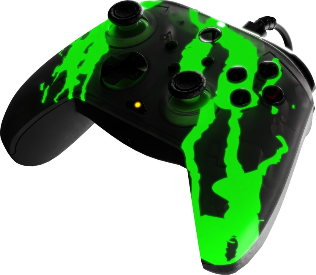 Kontroller PDP XS Rematch, me kabllo, i zi / i gjelbër