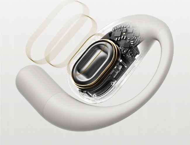 Kufje Xiaomi OpenWear Stereo, pa tela, beige