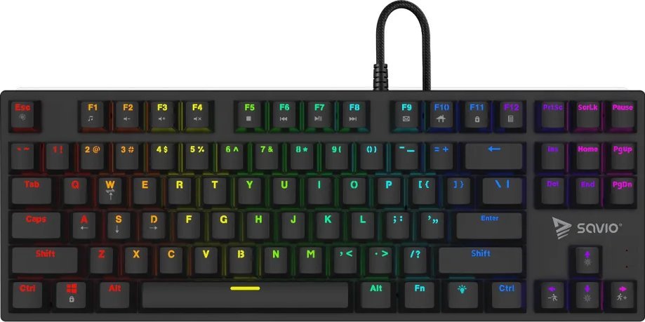 Механичка гејминг тастатура Savio Tempest X2, Outemu Red, RGB, црна