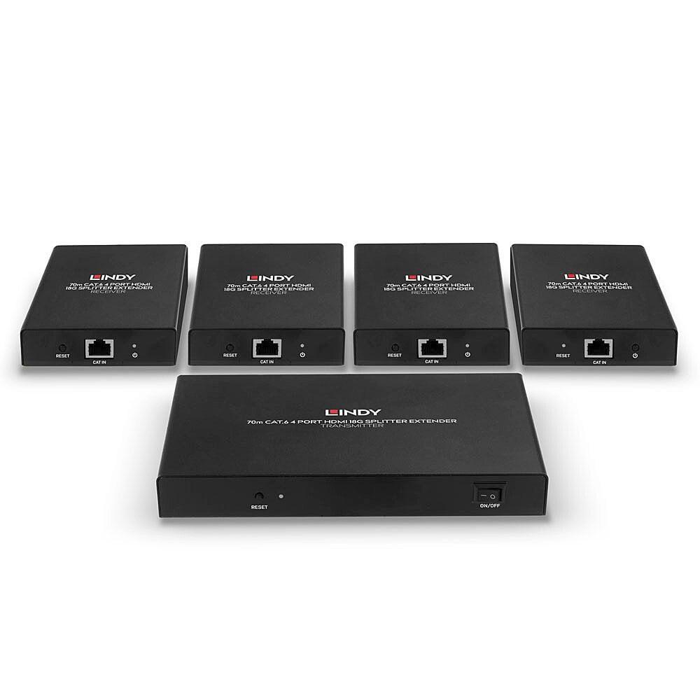 Sistem transmetimi AV Lindy I/O Extender 38262, HDMI 4K, deri 70m, i zi
