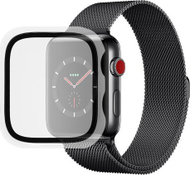 Mbrojtëse ekrani 4smarts Full Hard Cover për Apple Watch, xham i temperuar, transparente