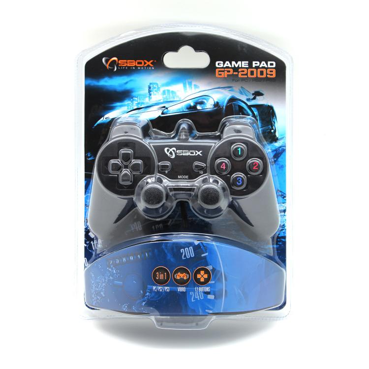 Kontroller Sbox GP-2009, PC/PS3/PS2, analog, i zi